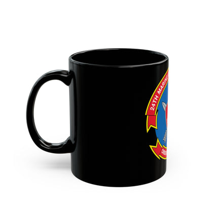 24th MEU Crisis Response Force (USMC) Black Coffee Mug-The Sticker Space