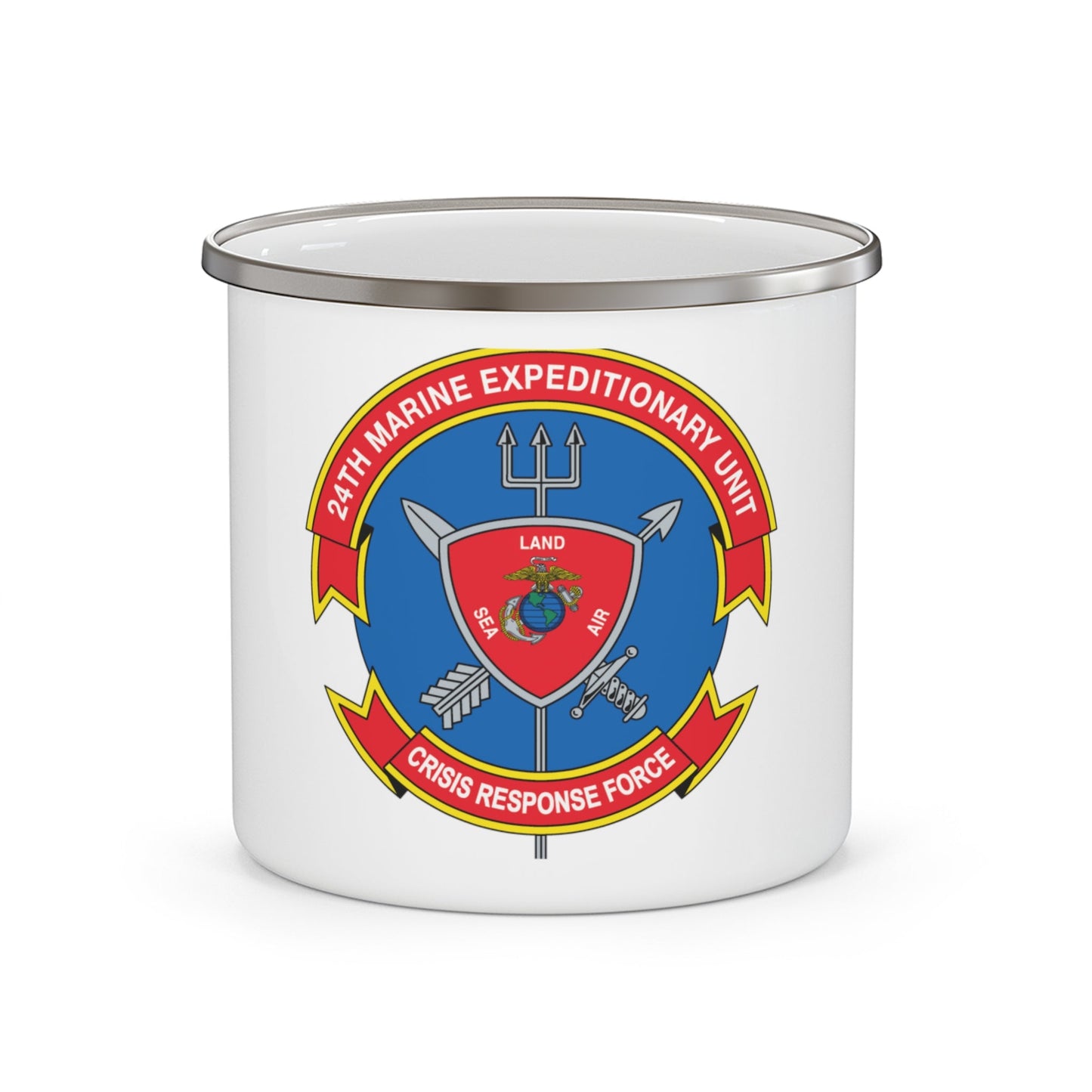 24th MEU Crisis Response Force (USMC) Enamel Mug-12oz-The Sticker Space