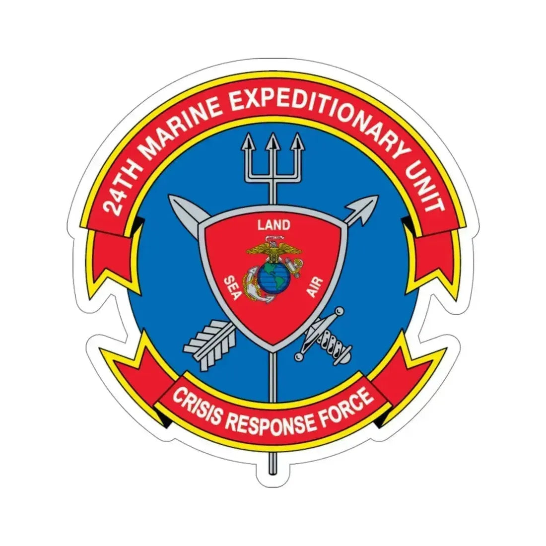 24th MEU Crisis Response Force (USMC) STICKER Vinyl Die-Cut Decal 4 Inch - The Sticker Space