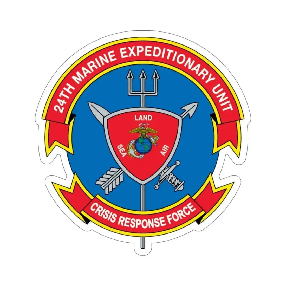 24th MEU Crisis Response Force (USMC) STICKER Vinyl Die-Cut Decal 5 Inch - The Sticker Space