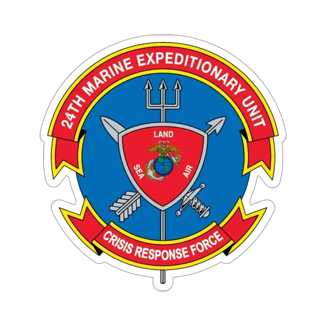 24th MEU Crisis Response Force (USMC) STICKER Vinyl Die-Cut Decal - The Sticker Space