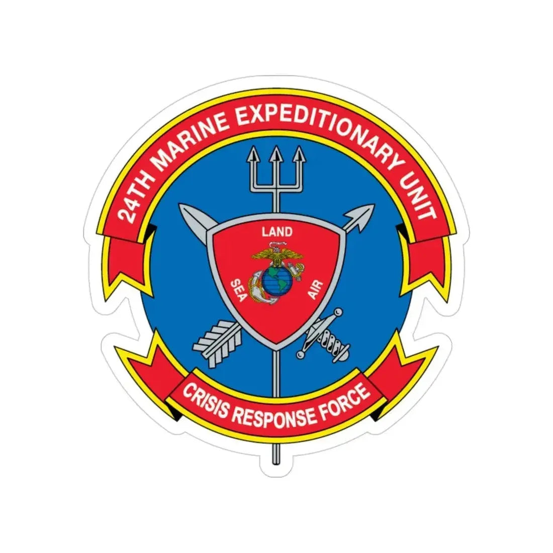 24th MEU Crisis Response Force (USMC) Transparent STICKER Die-Cut Vinyl Decal - The Sticker Space