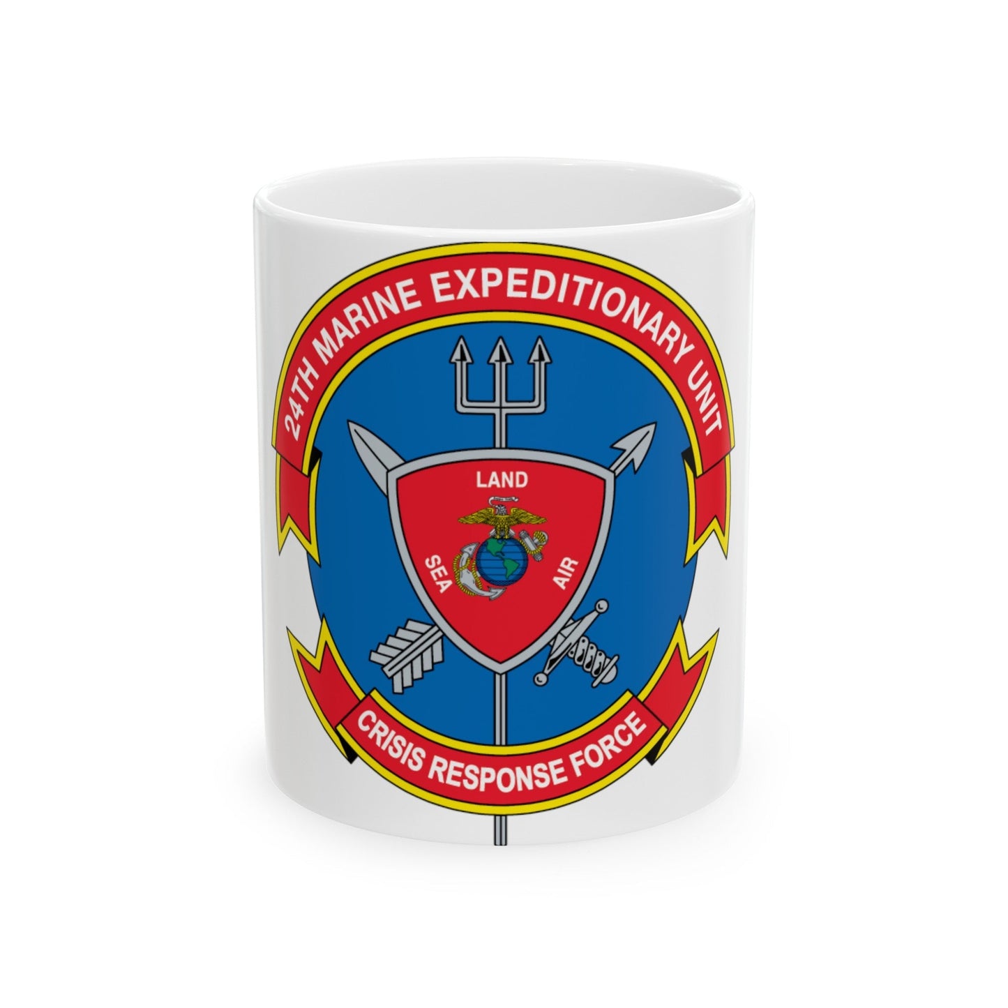 24th MEU Crisis Response Force (USMC) White Coffee Mug-11oz-The Sticker Space