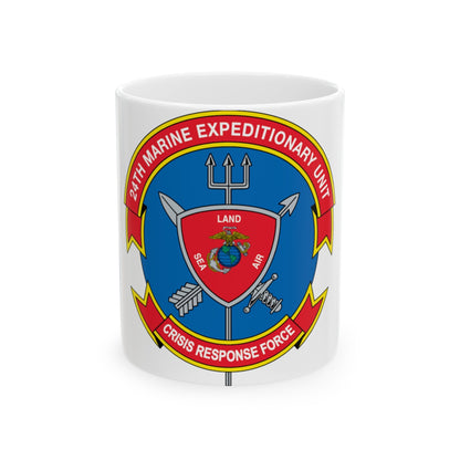 24th MEU Crisis Response Force (USMC) White Coffee Mug-11oz-The Sticker Space