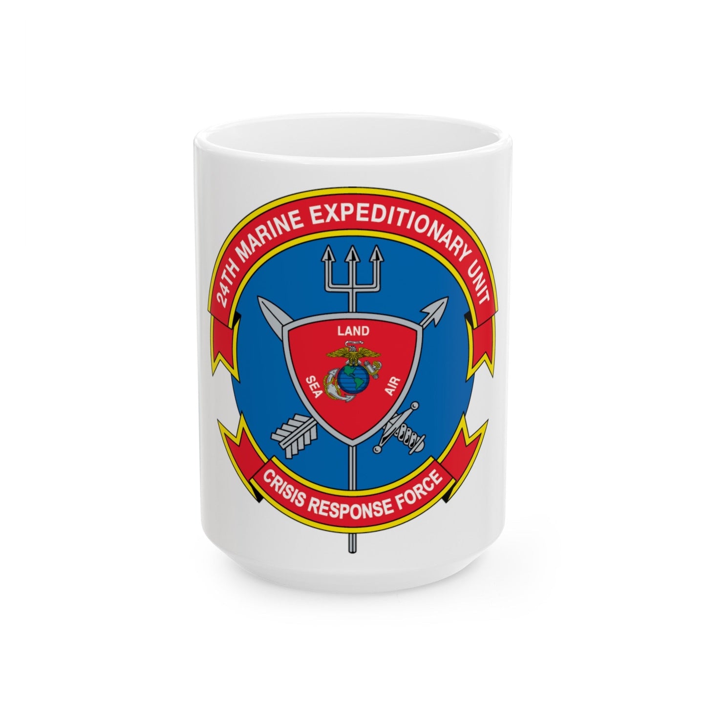 24th MEU Crisis Response Force (USMC) White Coffee Mug-15oz-The Sticker Space