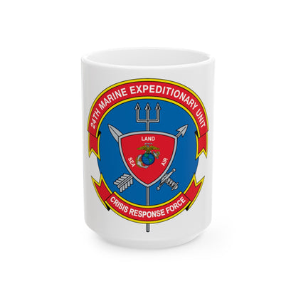 24th MEU Crisis Response Force (USMC) White Coffee Mug-15oz-The Sticker Space