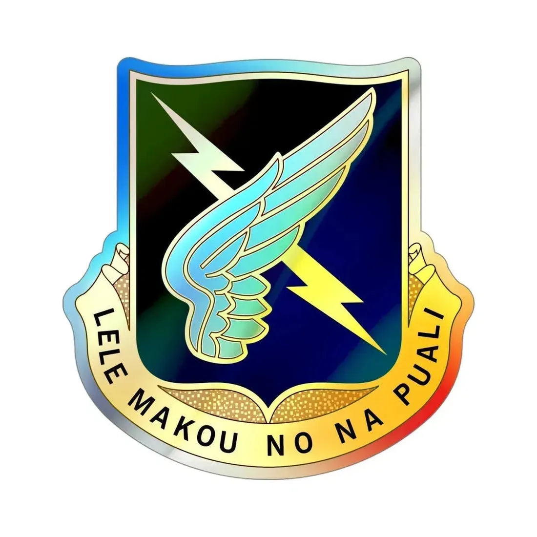 25 Aviation Regiment (U.S. Army) Holographic STICKER Die-Cut Vinyl Decal 4 Inch Holographic - The Sticker Space