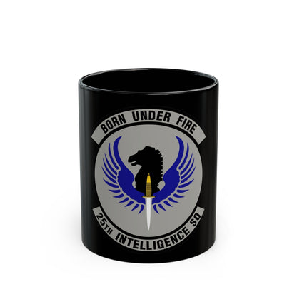 25 Intelligence Squadron AFISRA (U.S. Air Force) Black Coffee Mug-11oz-The Sticker Space