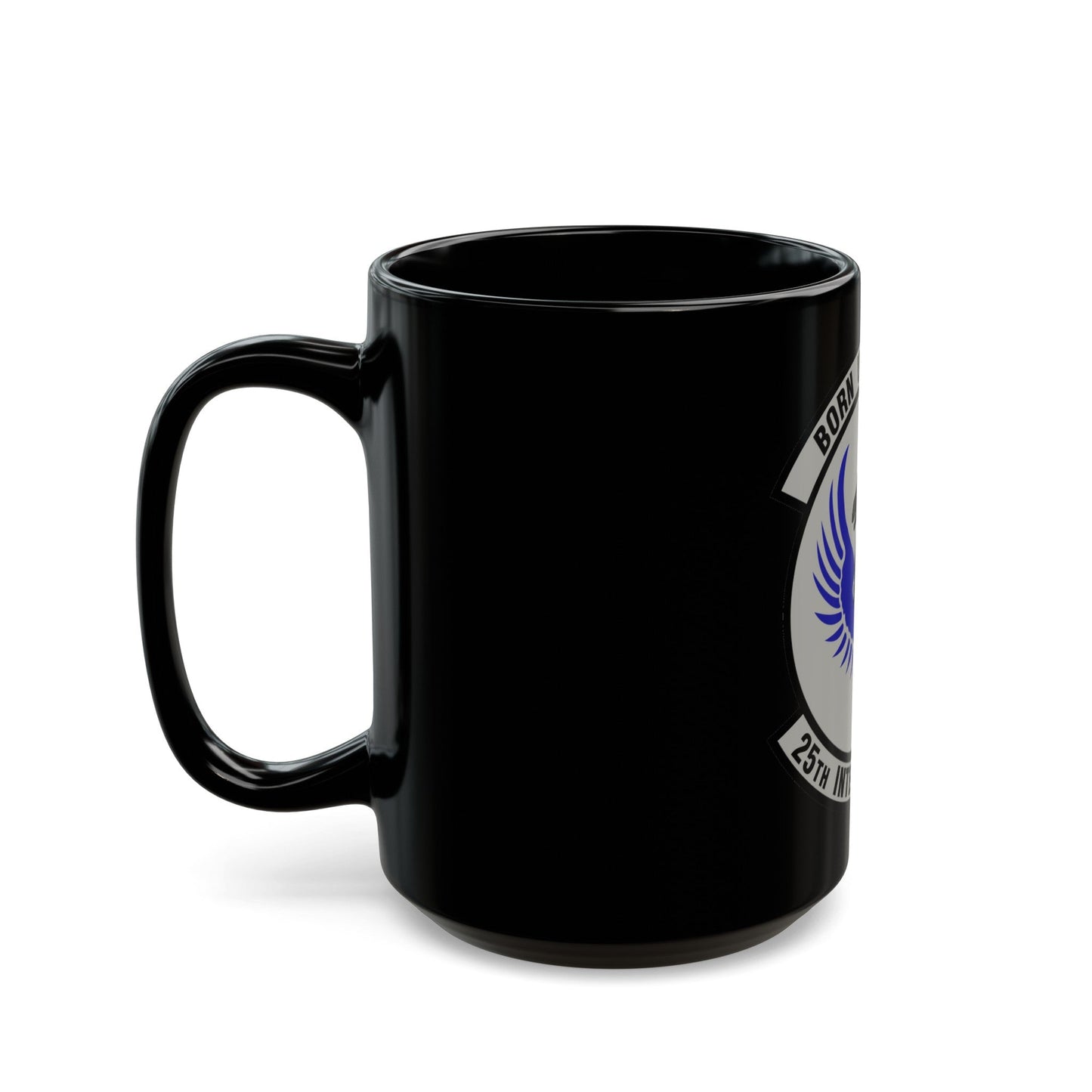 25 Intelligence Squadron AFISRA (U.S. Air Force) Black Coffee Mug-The Sticker Space