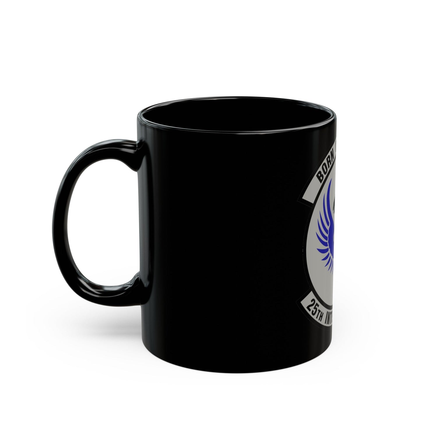 25 Intelligence Squadron AFISRA (U.S. Air Force) Black Coffee Mug-The Sticker Space