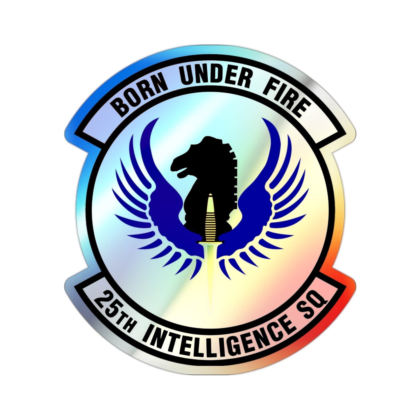 25 Intelligence Squadron AFISRA (U.S. Air Force) Holographic STICKER Die-Cut Vinyl Decal-2 Inch-The Sticker Space