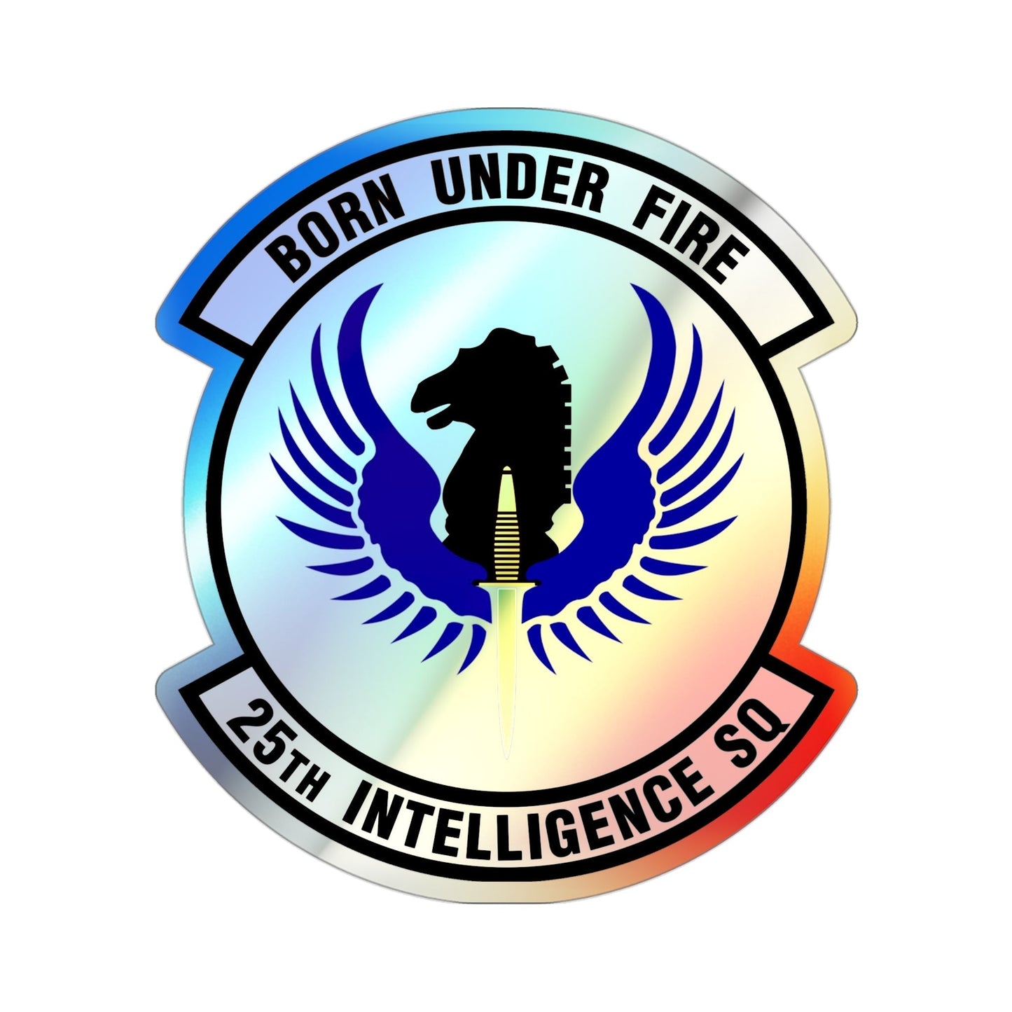 25 Intelligence Squadron AFISRA (U.S. Air Force) Holographic STICKER Die-Cut Vinyl Decal-3 Inch-The Sticker Space