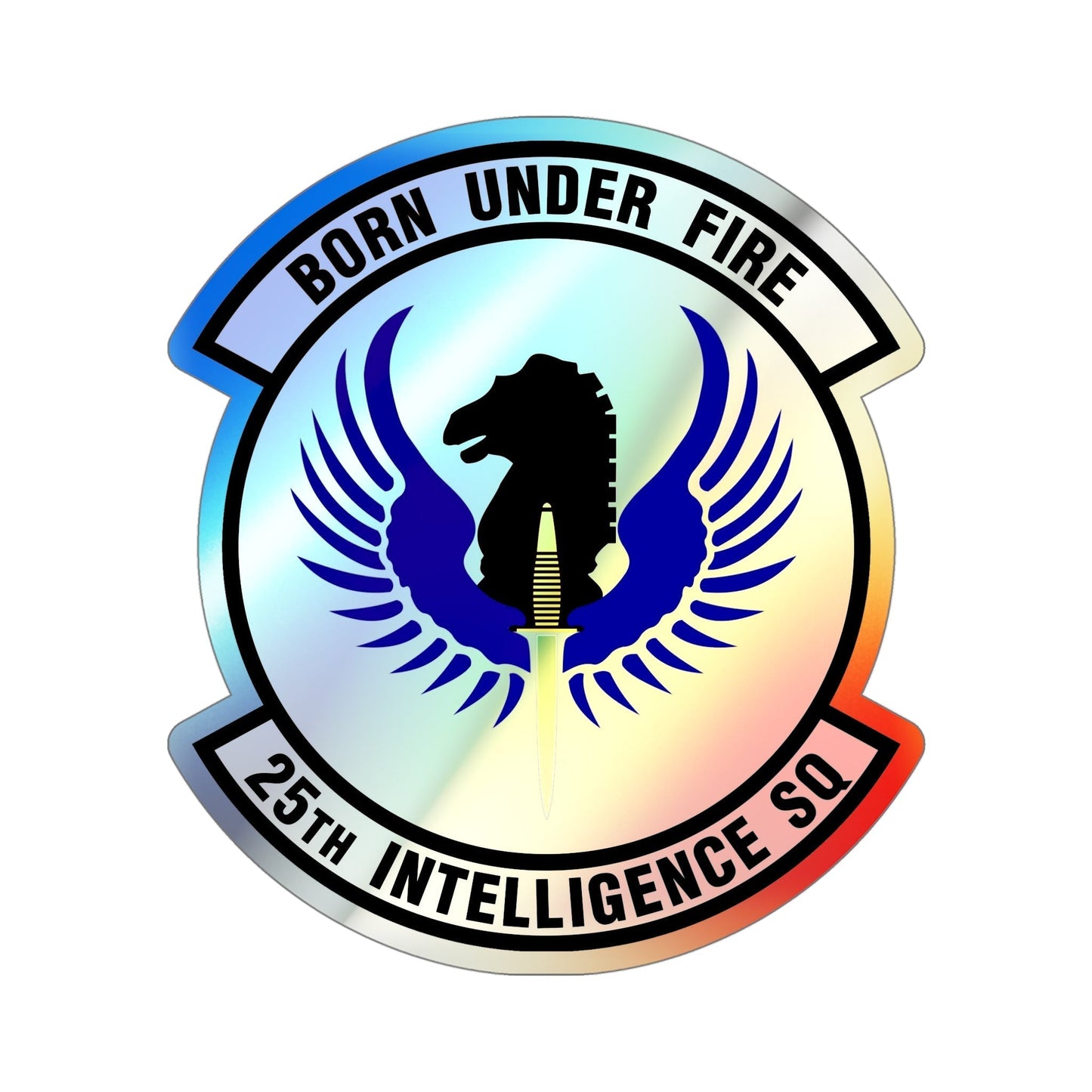 25 Intelligence Squadron AFISRA (U.S. Air Force) Holographic STICKER Die-Cut Vinyl Decal-5 Inch-The Sticker Space