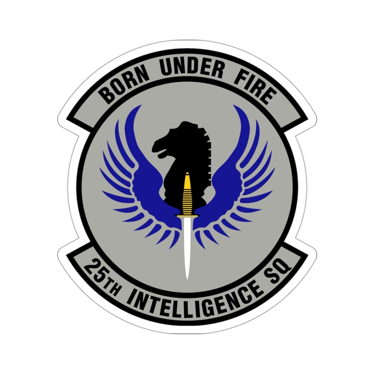 25 Intelligence Squadron AFISRA (U.S. Air Force) STICKER Vinyl Die-Cut Decal-3 Inch-The Sticker Space