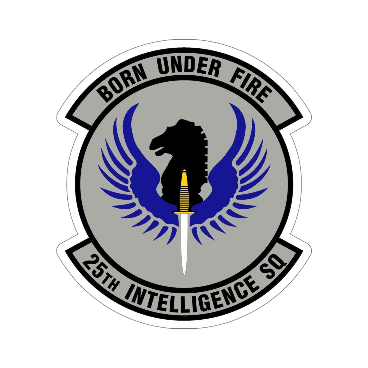 25 Intelligence Squadron AFISRA (U.S. Air Force) STICKER Vinyl Die-Cut Decal-5 Inch-The Sticker Space