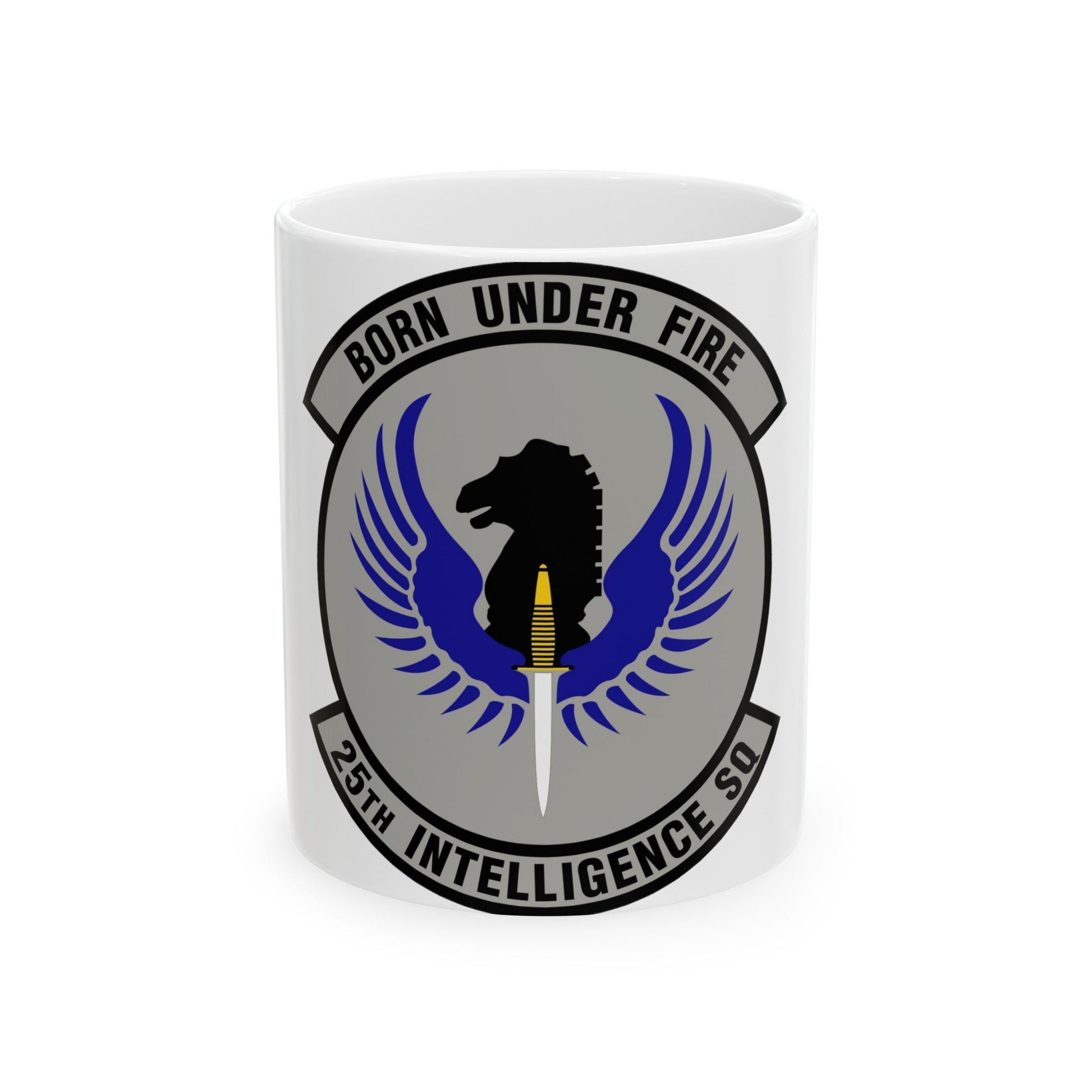 25 Intelligence Squadron AFISRA (U.S. Air Force) White Coffee Mug-11oz-The Sticker Space