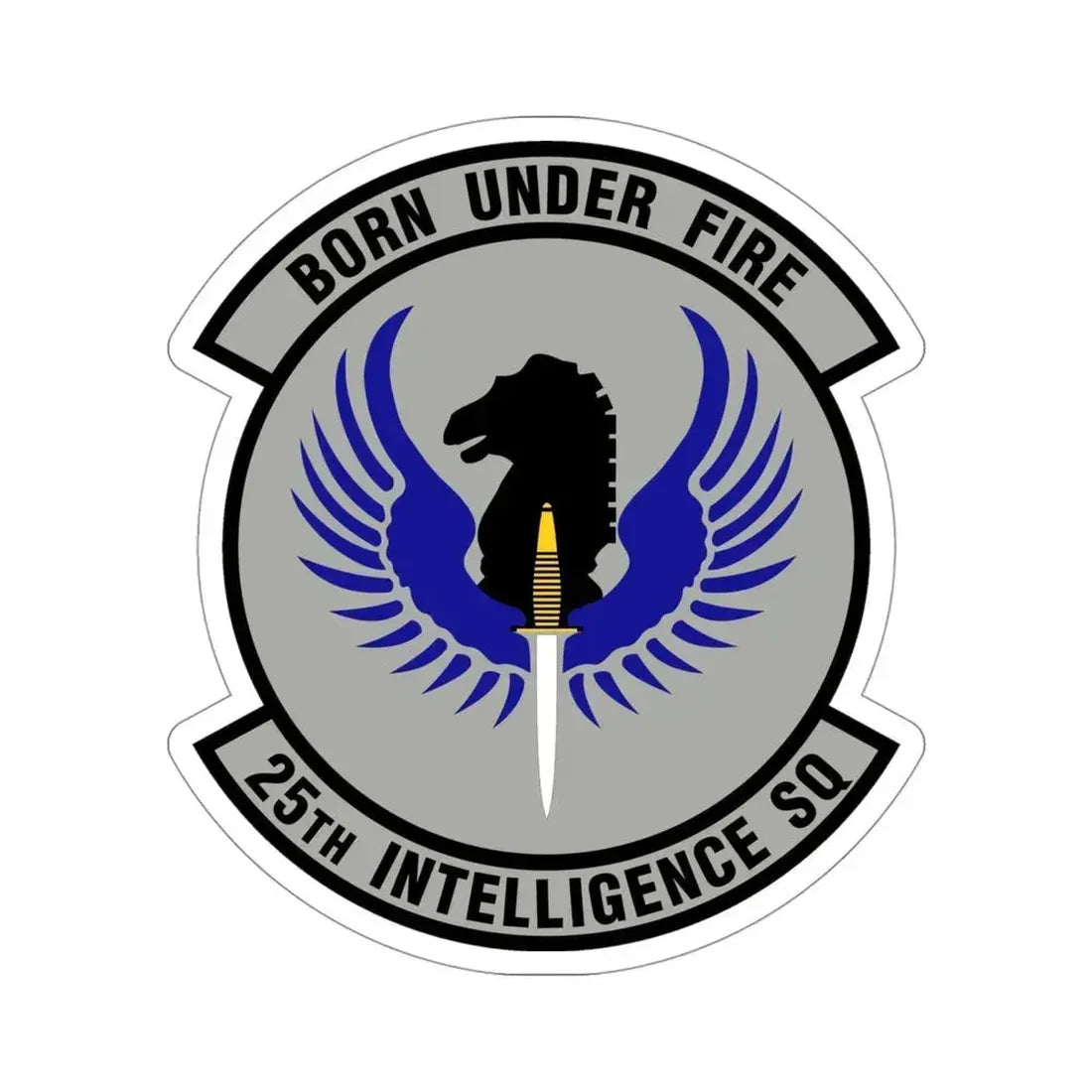 25 Intelligence Squadron AFISRA (U.S. Air Force) STICKER Vinyl Die-Cut Decal 4 Inch - The Sticker Space