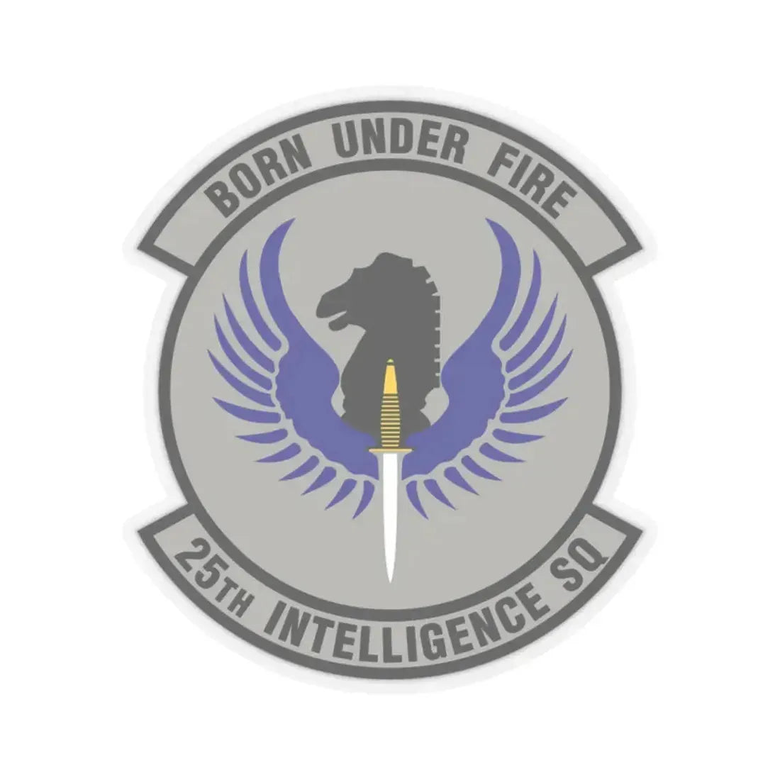 25 Intelligence Squadron AFISRA (U.S. Air Force) STICKER Vinyl Kiss-Cut Decal 2 Inch Transparent - The Sticker Space