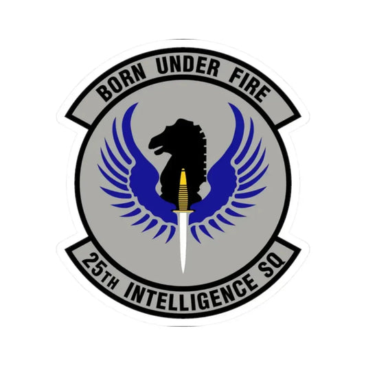 25 Intelligence Squadron AFISRA (U.S. Air Force) STICKER Vinyl Kiss-Cut Decal 2 Inch White - The Sticker Space