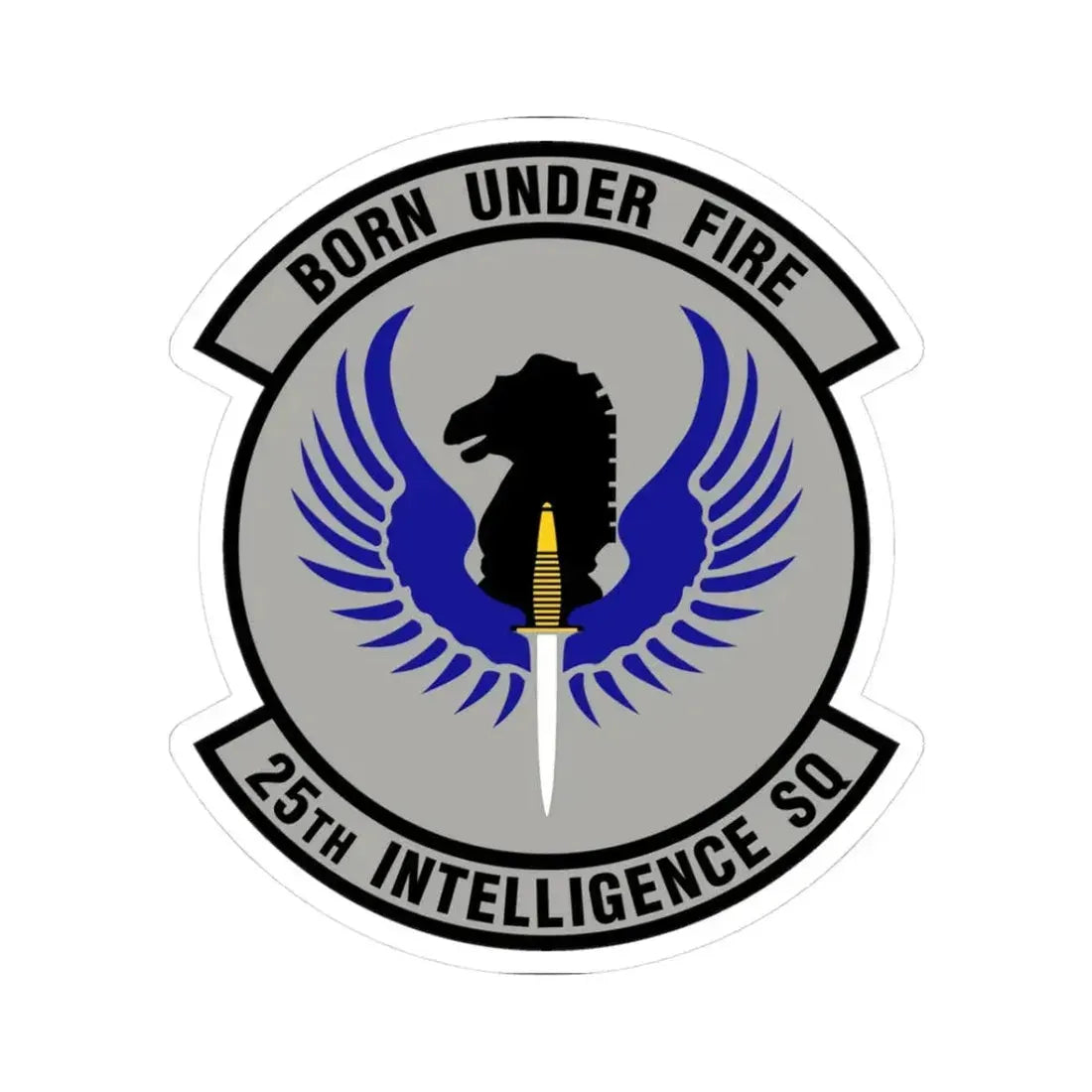 25 Intelligence Squadron AFISRA (U.S. Air Force) STICKER Vinyl Kiss-Cut Decal 3 Inch White - The Sticker Space
