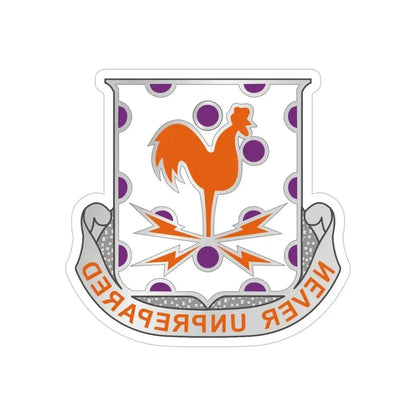 25 Signal Battalion (U.S. Army) REVERSE PRINT Transparent Die-Cut STICKER - The Sticker Space