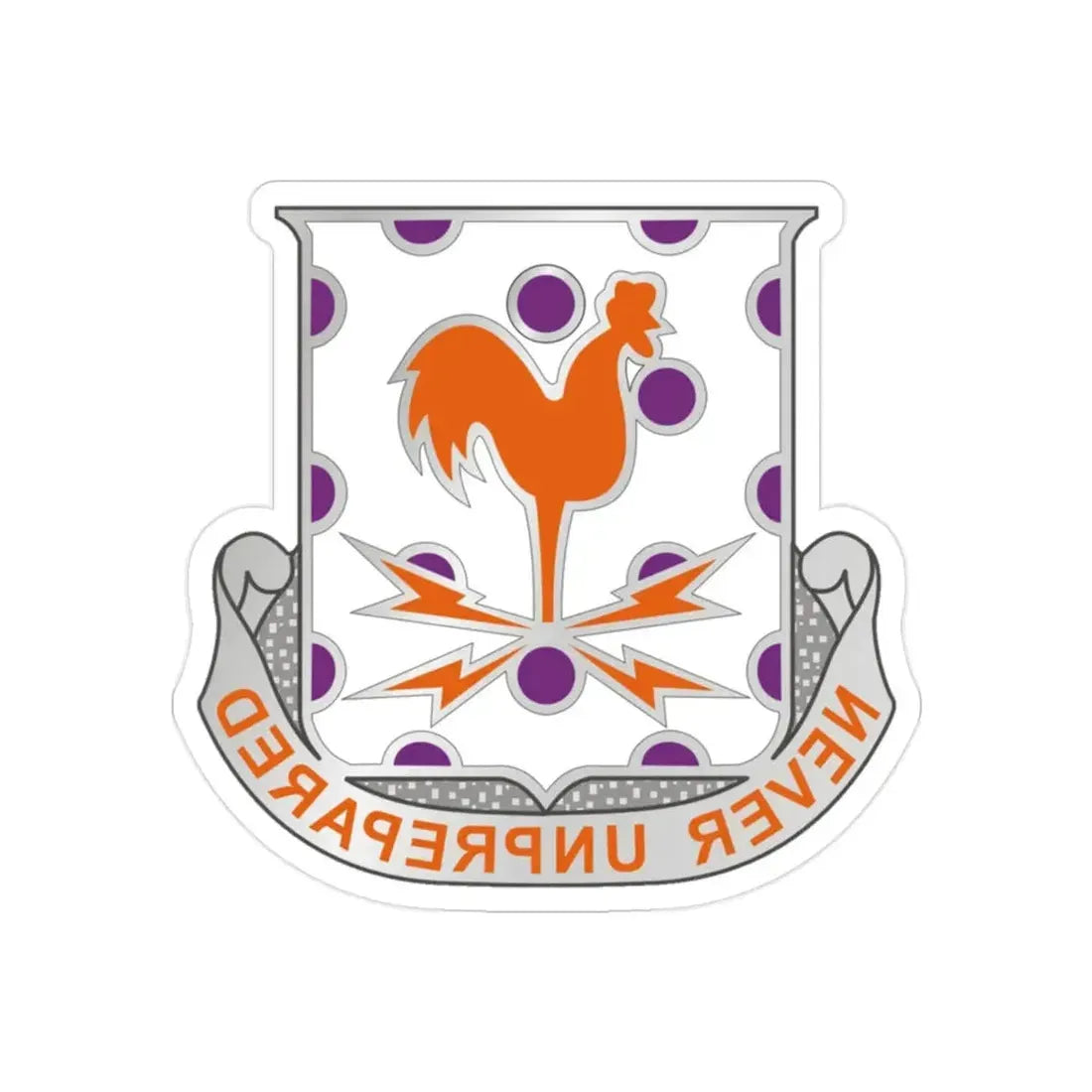 25 Signal Battalion (U.S. Army) REVERSE PRINT Transparent Die-Cut STICKER - The Sticker Space