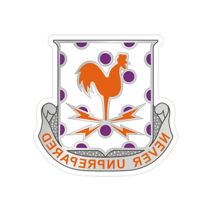 25 Signal Battalion (U.S. Army) REVERSE PRINT Transparent Die-Cut STICKER - The Sticker Space