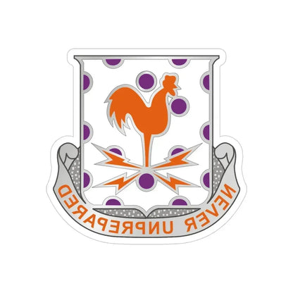 25 Signal Battalion (U.S. Army) REVERSE PRINT Transparent Die-Cut STICKER - The Sticker Space