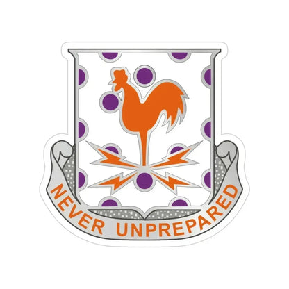 25 Signal Battalion (U.S. Army) Transparent STICKER Die-Cut Vinyl Decal 4 Inch - The Sticker Space