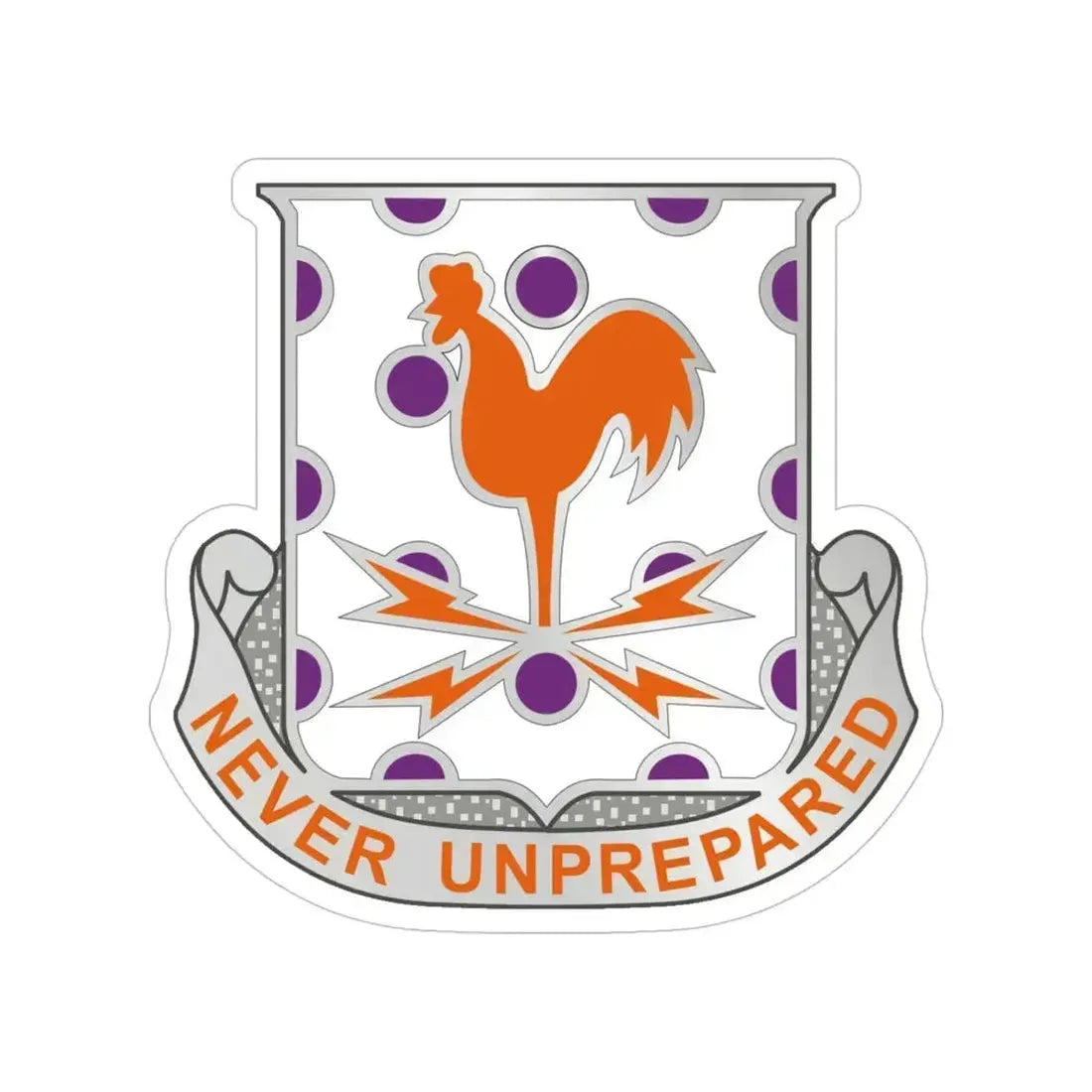 25 Signal Battalion (U.S. Army) Transparent STICKER Die-Cut Vinyl Decal 5 Inch - The Sticker Space