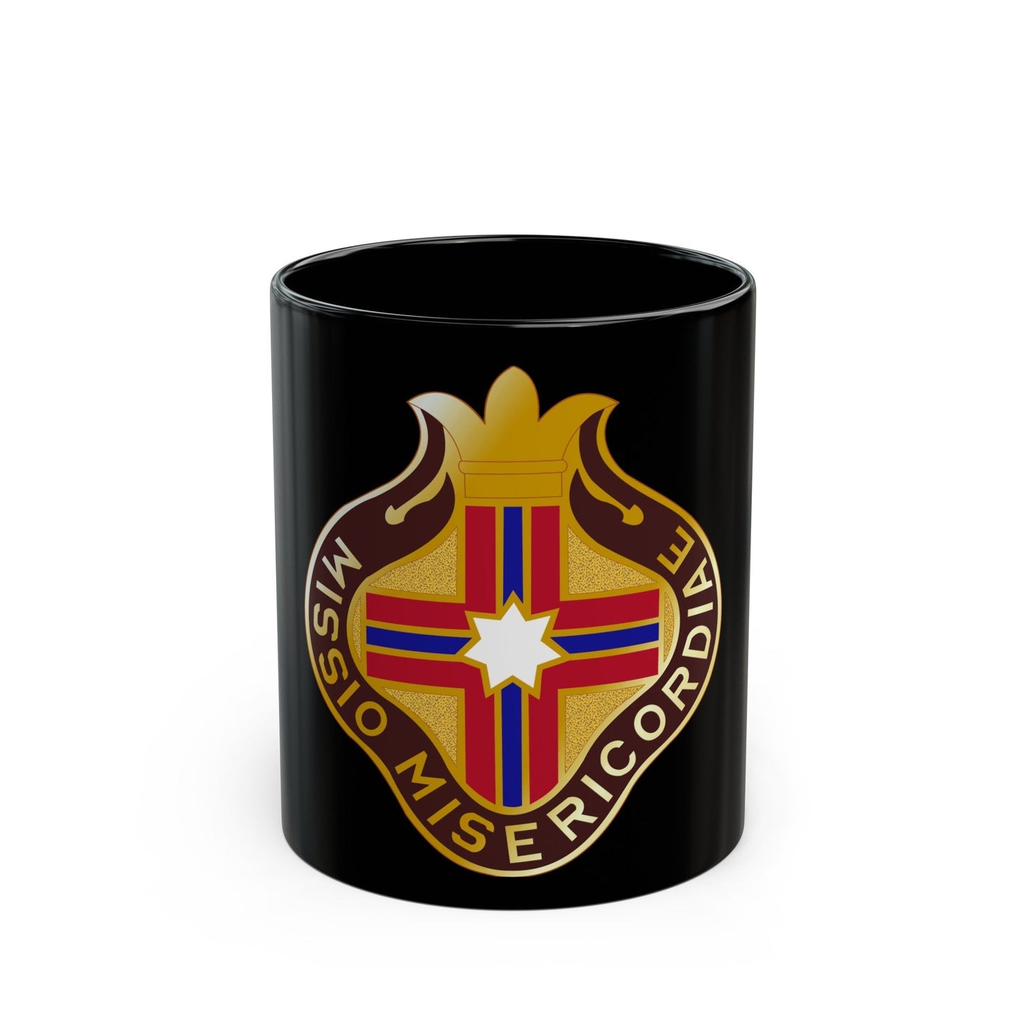 25 Surgical Hospital (U.S. Army) Black Coffee Mug-11oz-The Sticker Space