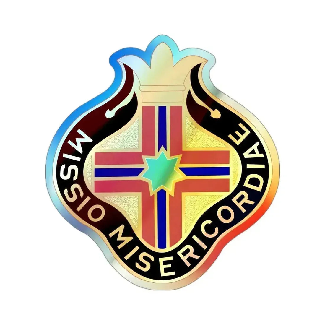 25 Surgical Hospital (U.S. Army) Holographic STICKER Die-Cut Vinyl Decal 3 Inch Holographic - The Sticker Space