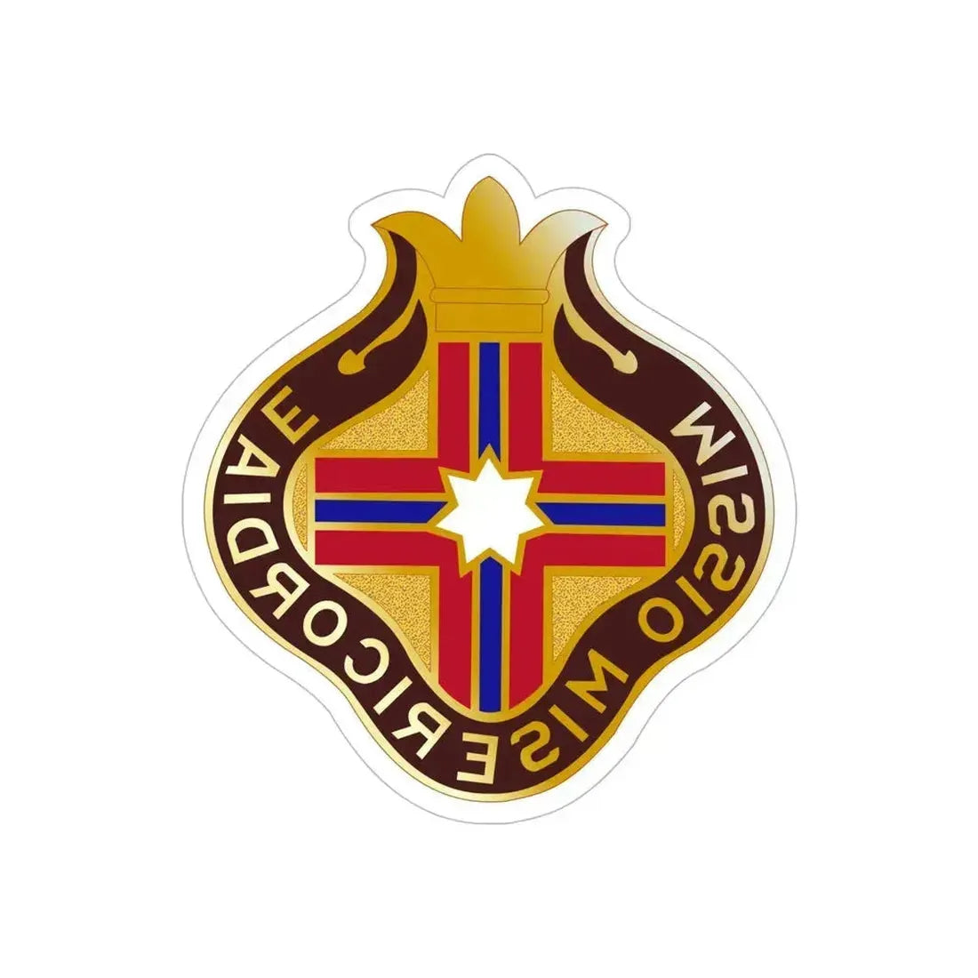 25 Surgical Hospital (U.S. Army) REVERSE PRINT Transparent Die-Cut STICKER 6 Inch Die-Cut Transparent - The Sticker Space