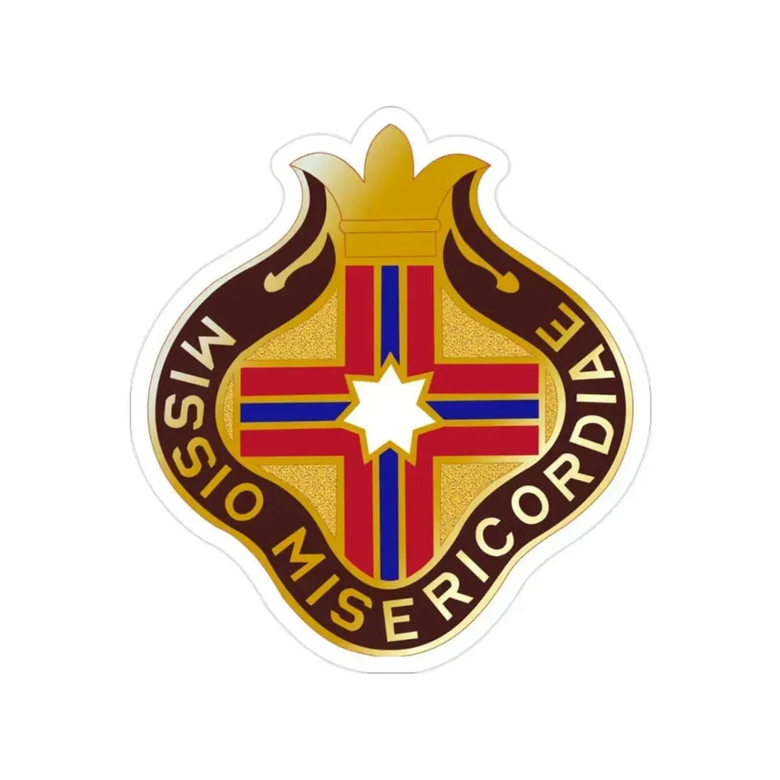 25 Surgical Hospital (U.S. Army) Transparent STICKER Die-Cut Vinyl Decal 2 Inch - The Sticker Space