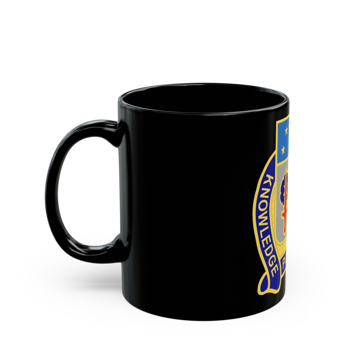 250 Military Intelligence Battalion (U.S. Army) Black Coffee Mug-The Sticker Space