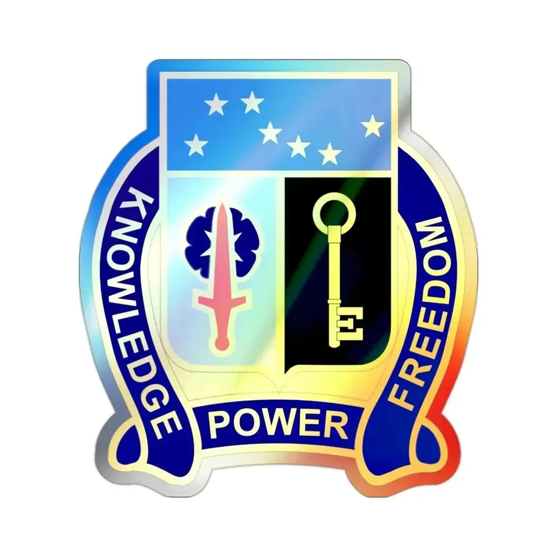 250 Military Intelligence Battalion (U.S. Army) Holographic STICKER Die-Cut Vinyl Decal 2 Inch Holographic - The Sticker Space