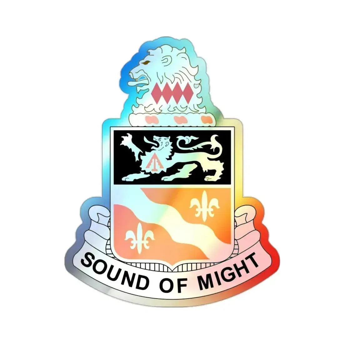250 Signal Battalion (U.S. Army) Holographic STICKER Die-Cut Vinyl Decal 2 Inch Holographic - The Sticker Space