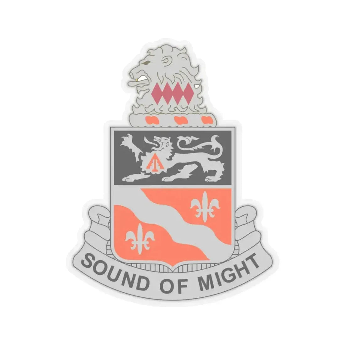 250 Signal Battalion (U.S. Army) STICKER Vinyl Kiss-Cut Decal 6 Inch Transparent - The Sticker Space