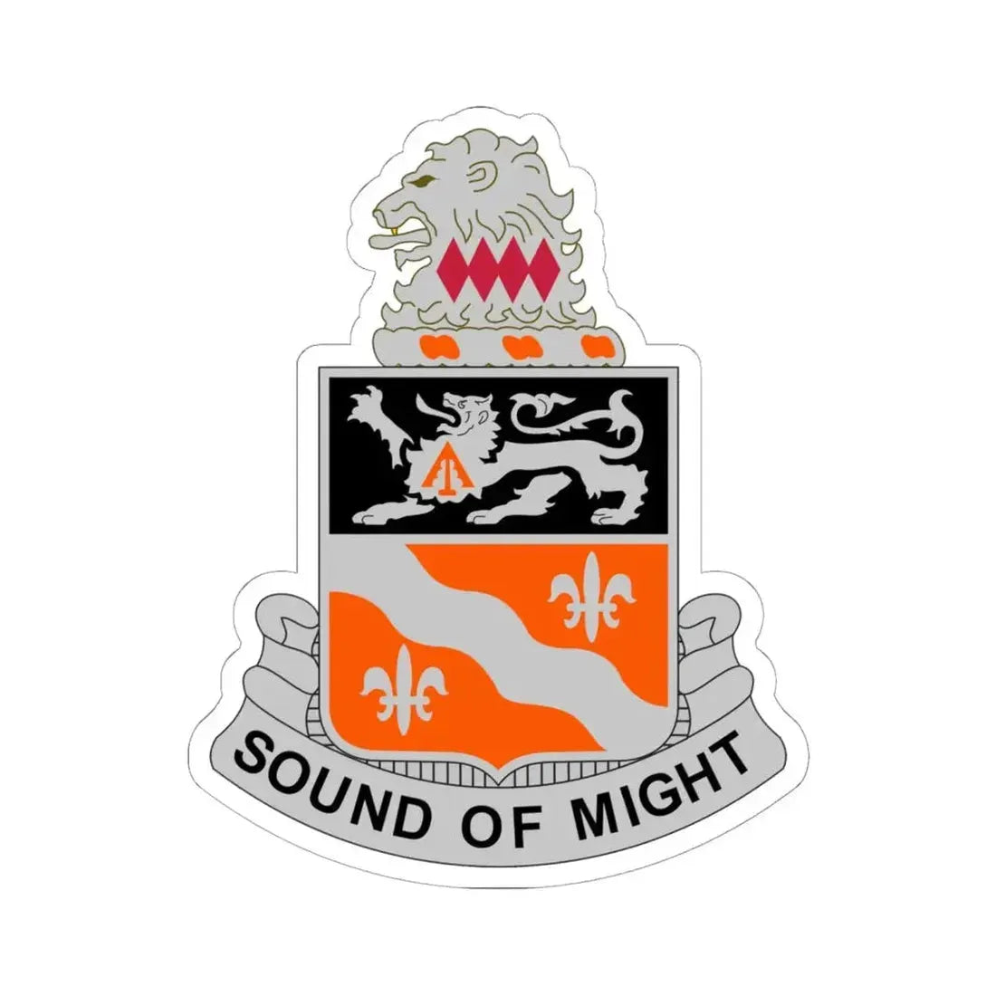 250 Signal Battalion (U.S. Army) STICKER Vinyl Kiss-Cut Decal 6 Inch White - The Sticker Space