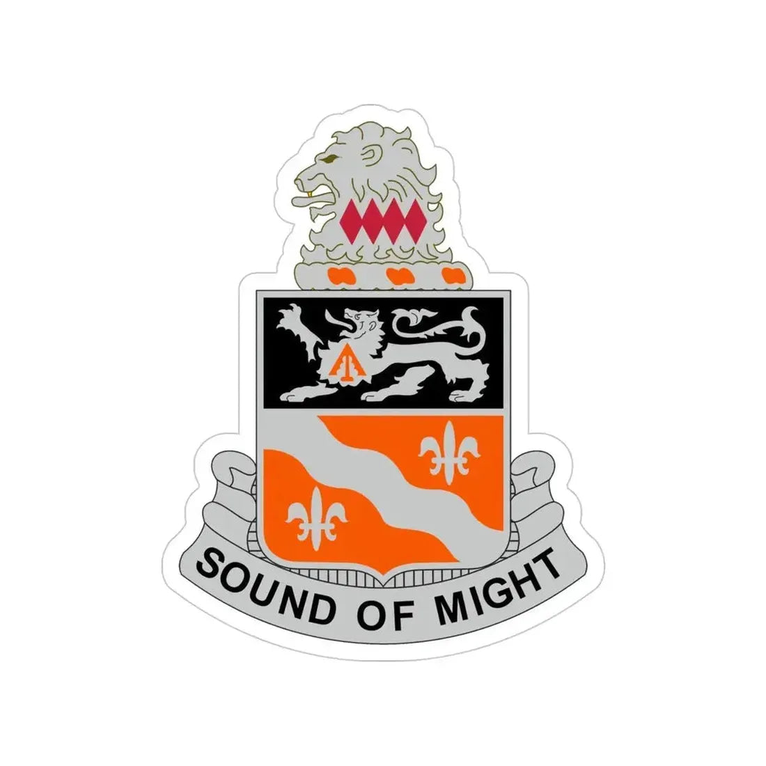 250 Signal Battalion (U.S. Army) Transparent STICKER Die-Cut Vinyl Decal 4 Inch - The Sticker Space