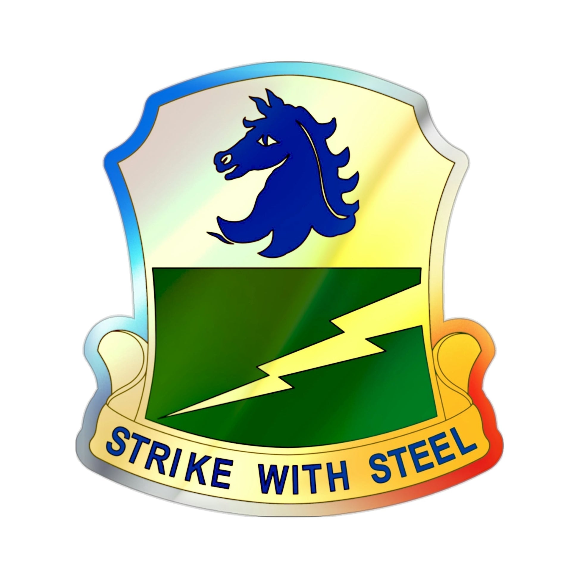 250 Tank Battalion (U.S. Army) Holographic STICKER Die-Cut Vinyl Decal-2 Inch-The Sticker Space