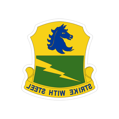 250 Tank Battalion (U.S. Army) REVERSE PRINT Transparent STICKER-3" × 3"-The Sticker Space