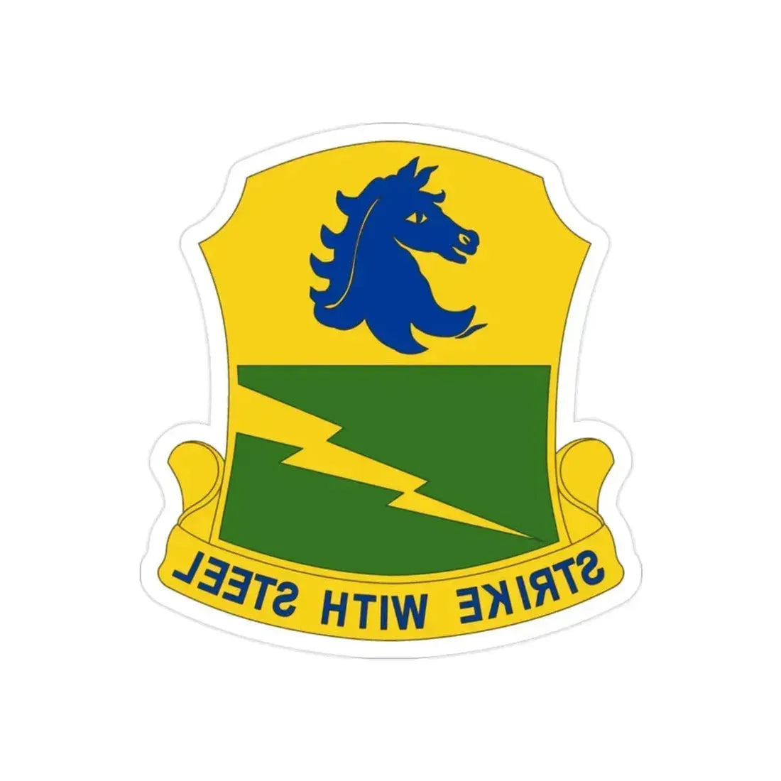 250 Tank Battalion (U.S. Army) REVERSE PRINT Transparent Die-Cut STICKER 2 Inch Die-Cut Transparent - The Sticker Space