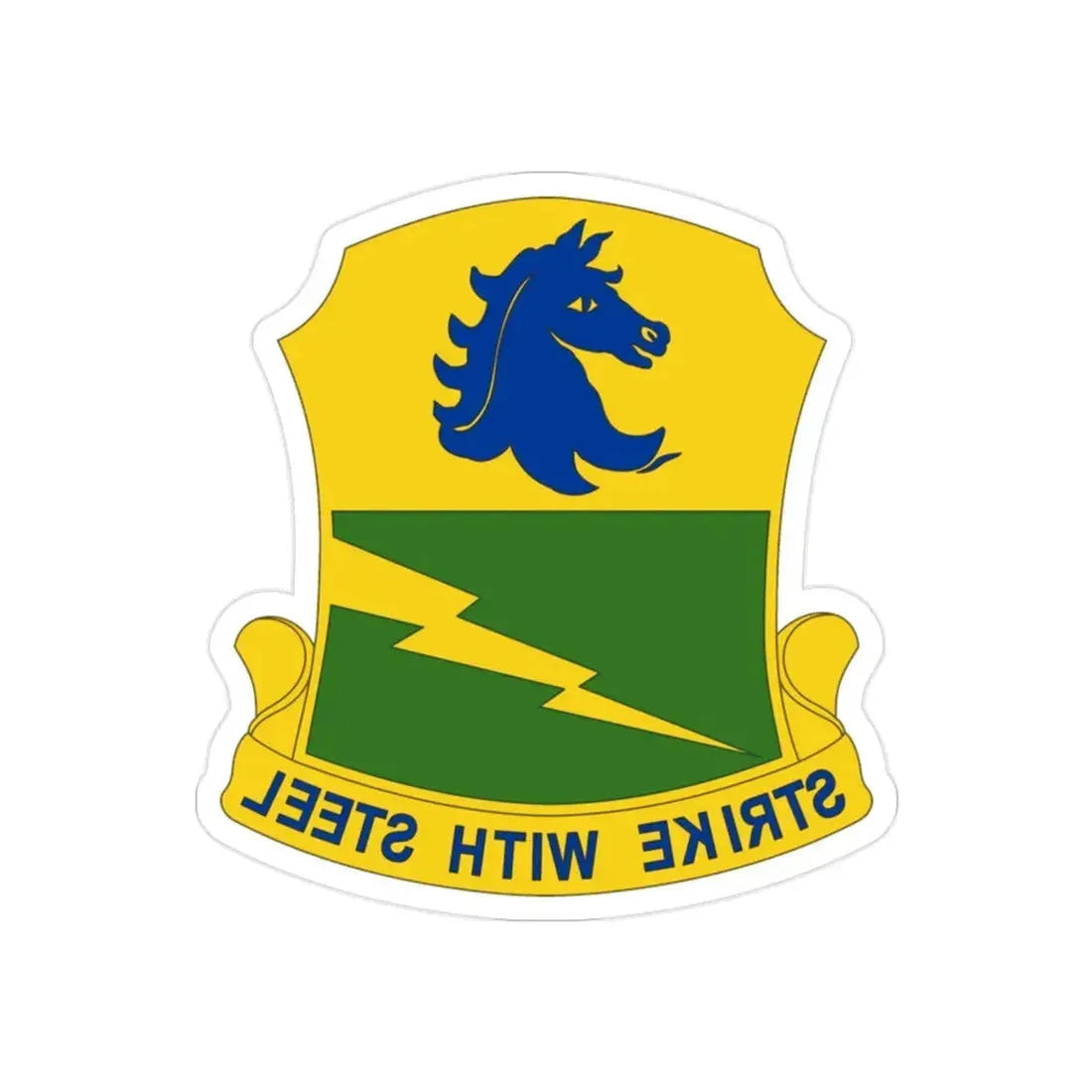 250 Tank Battalion (U.S. Army) REVERSE PRINT Transparent Die-Cut STICKER - The Sticker Space