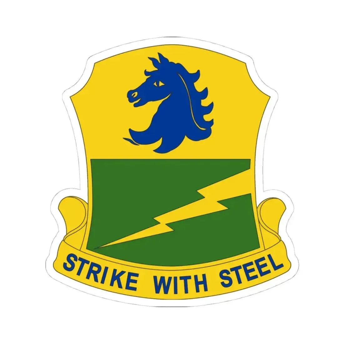 250 Tank Battalion (U.S. Army) STICKER Vinyl Kiss-Cut Decal 4 Inch White - The Sticker Space