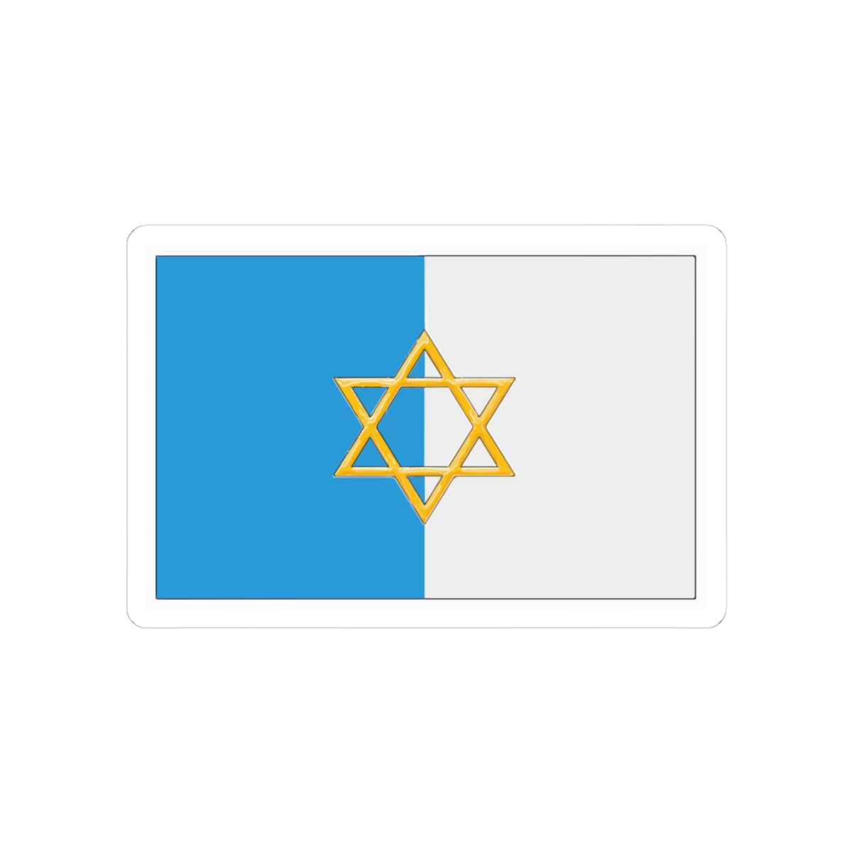 Palestine flag 1924 by British Mandate (Israel) STICKER Vinyl Kiss-Cut Decal