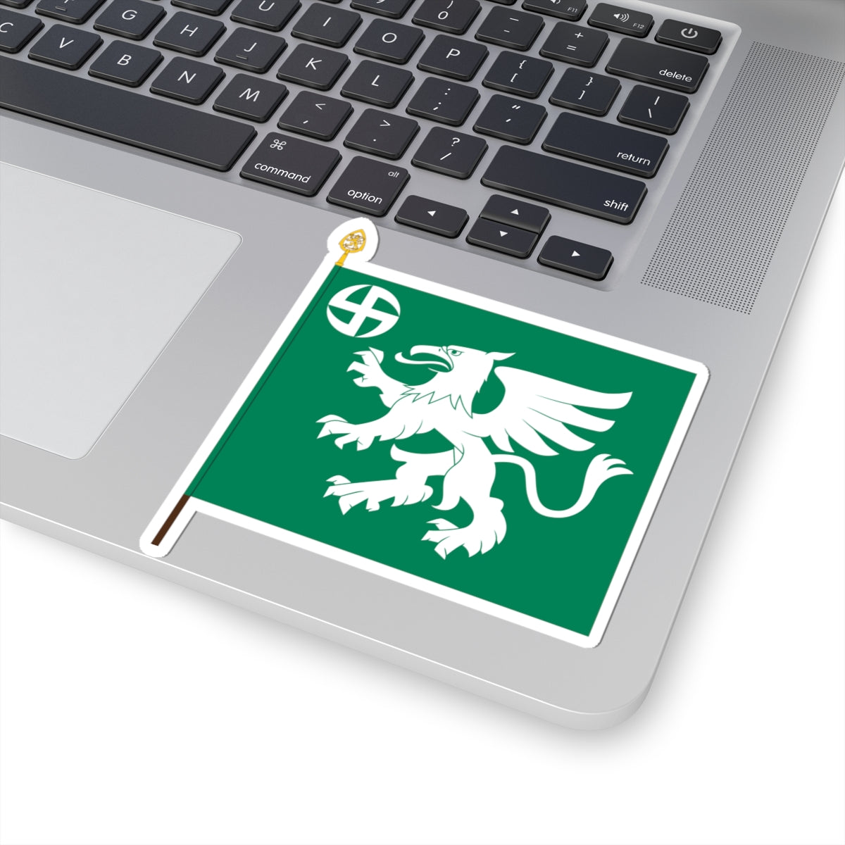Utin jääkärirykmentin lippu (Finland) STICKER Vinyl Kiss-Cut Decal