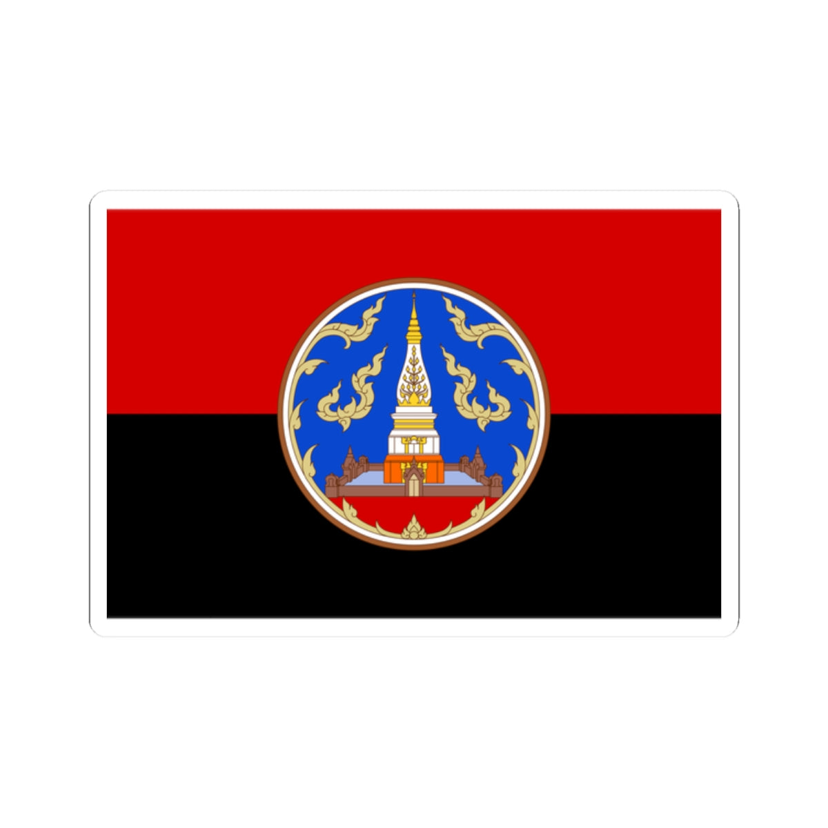 Flag of Nakhon Phanom Province (Thailand) STICKER Vinyl Kiss-Cut Decal
