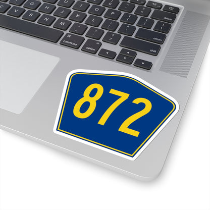 PR secondary 872 (Puerto Rico) (Road Sign) STICKER Vinyl Kiss-Cut Decal