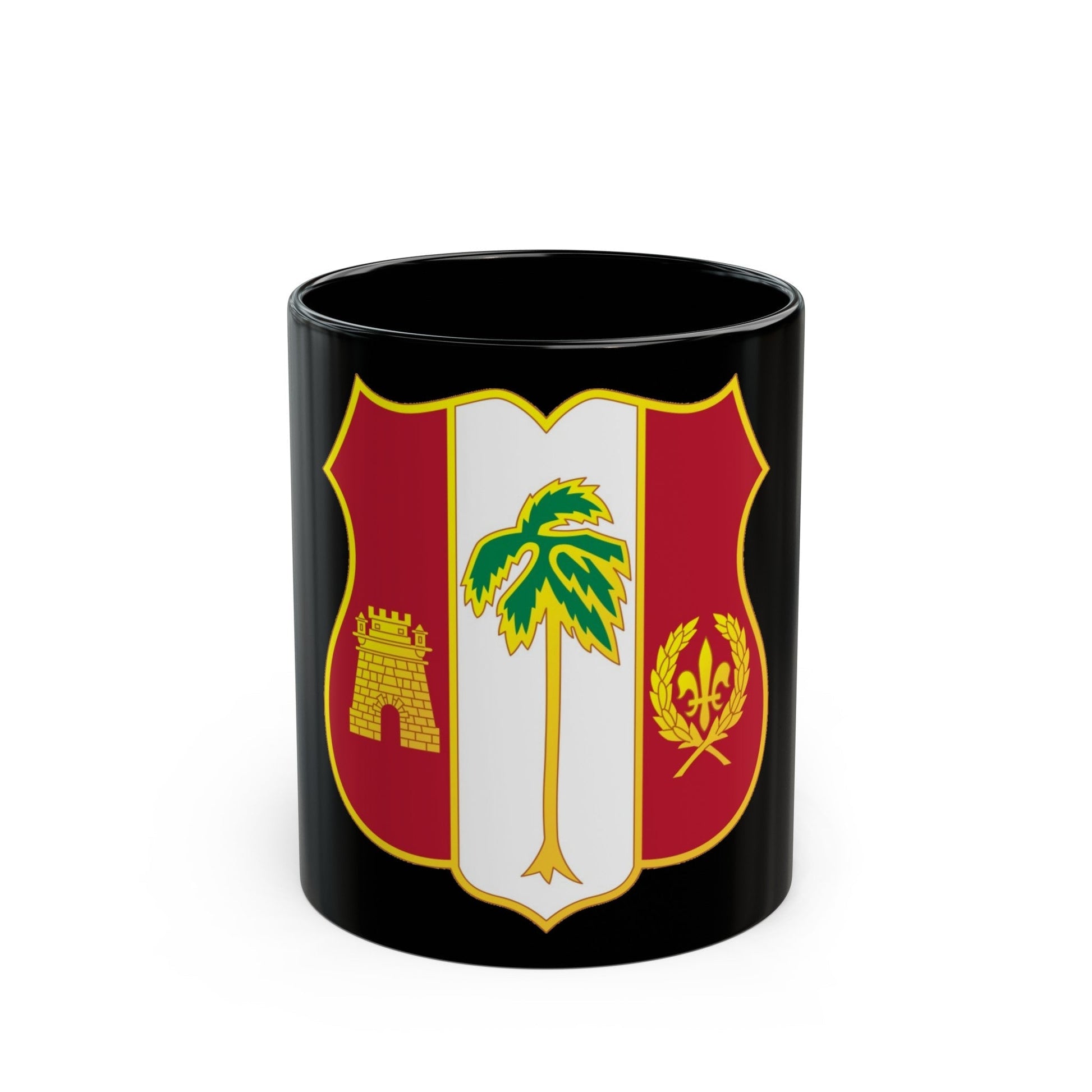 250th Air Defense Artillery Regiment (U.S. Army) Black Coffee Mug-11oz-The Sticker Space